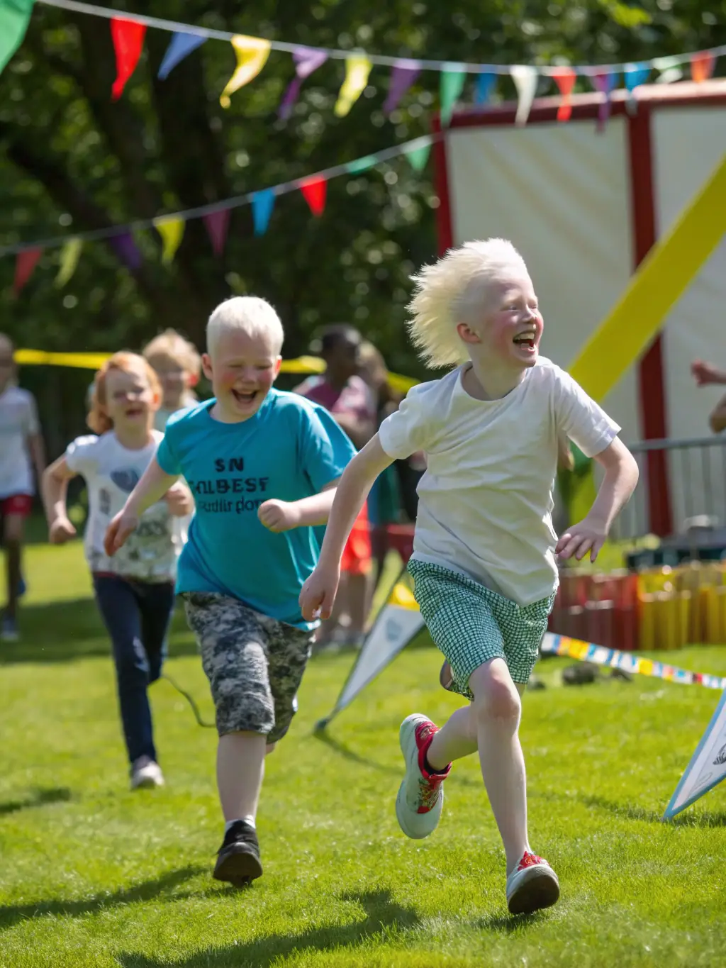 A photo of children participating in an adapted physical activity session, showcasing the organization's commitment to providing accessible sports programs for all age groups.